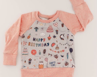 Birthday shirt- First second third birthday shirt - Fourth birthday shirt - Party unicorn birthday