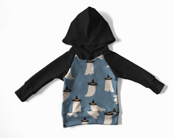 Witchy ghost hoodie, halloween hoodie for kids