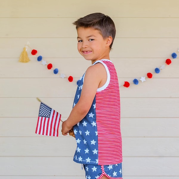 july 4th matching children shirt patriotic top  - 4th of july tank - fourth of july - baby  - toddler shirt red white and blue