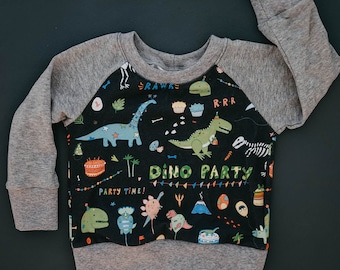 Birthday Dino shirt - Birthday Dinosaur - Oeko tex pullover - Second third fourth birthday outfit - Dino shirt - Dinosaur shirt
