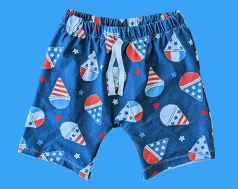 baby shorts - 4th of july shorts -fourth of july shorts -kid shorts- patriotic shorts -baby shorts -shorties - harem shorts