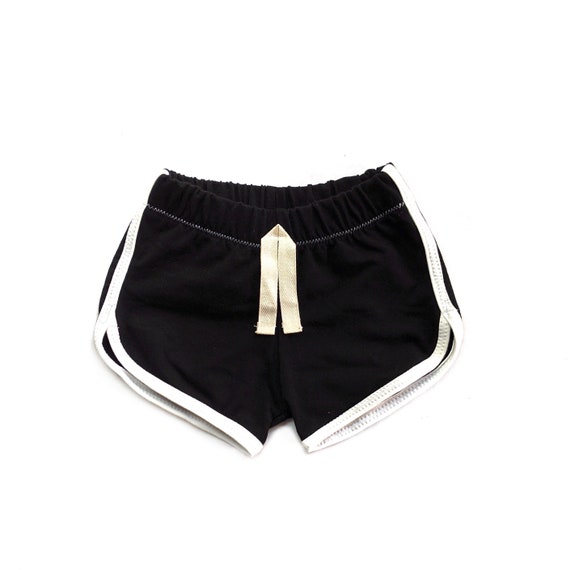 Black Track Shorts Toddler Boys Girls Shorts Faux Drawstring Shorts Shorts Oeko Tex Certified Etsy Canada