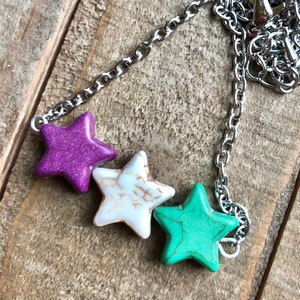 Genderqueer Pride Star Necklace, Pride Donation