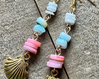 Shell Beaded Earrings