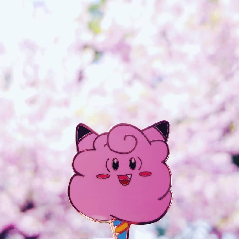 Clefairy Floss Enamel Pin