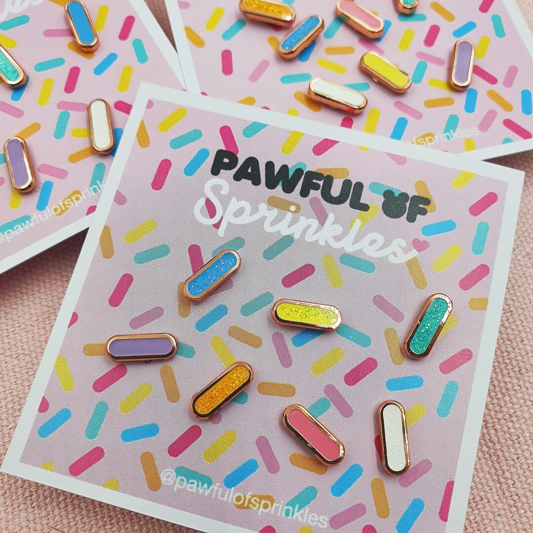Pastel Rainbow Enamel Mini Pin Set - Etsy