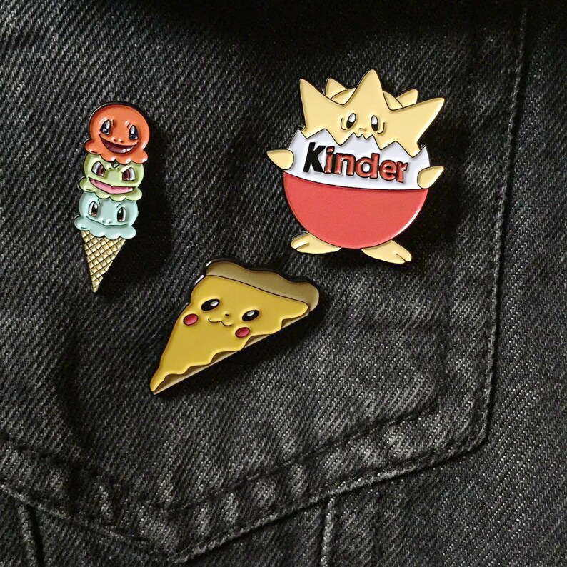 Pokemon Starter Cone Soft Enamel Pin Etsy