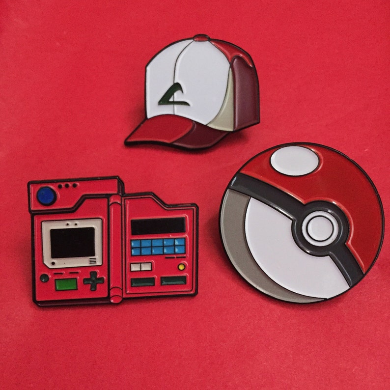 Pokedex Kanto Region Pokemon Collectible Enamel Pin image 4