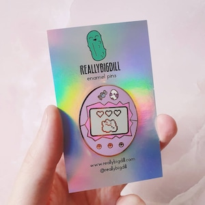 Pin de esmalte Dittogotchi (Ditto x Tamagotchi)