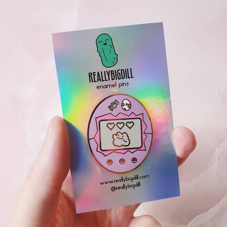 Dittogotchi Enamel Pin Ditto x Tamagotchi image 0