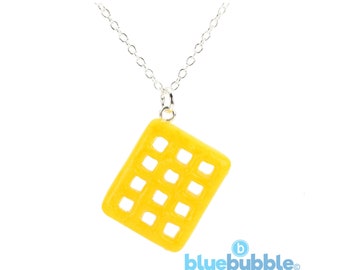 bluebubble AMERICAN DINER Potato Waffle Charm Necklace Funky Fun Food with Gift Box