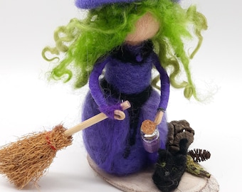 Felt figure witch