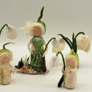 snowdrop decoration, spring decoration, seasonal decoration, waldorf