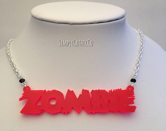 ONE OFF- Gothic 'Zombie' Necklace