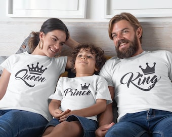 King and Queen Shirts - Royal Matching Family Shirt - Family Set T-shirts - Family Tshirt - Family Gift - Made By VIVAMAKE