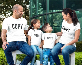 Matching Family Shirts - Copy Past Family Shirts -Family vacation tshirts - Holiday shirts for family - Custom family shirts