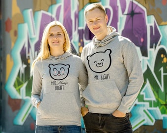 Mr Mrs Couple Hoodies - Matching Couple Hoodies - Pärchen Hoodies - His And Hers Hoodies - Couple Hoodies - Couple Gift