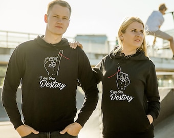 Destiny Couple Hoodies - Matching Couple Hoodies - Couples Hoodies - His And Her Hoodies - Christmas Couple Gift