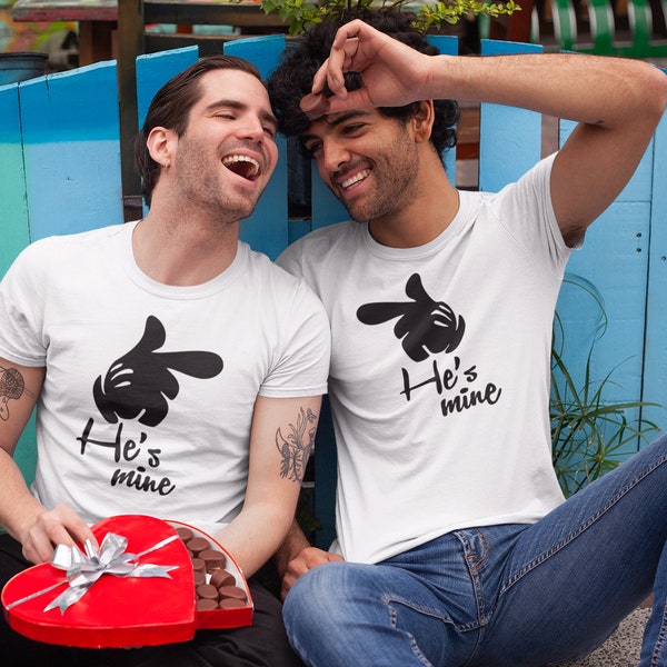 T-shirts Disney pour couples - T-shirts pour couples gays - T-shirts gays - T-shirts pour lui et pour lui - T-shirts Gay Pride - T-shirts Il est à moi