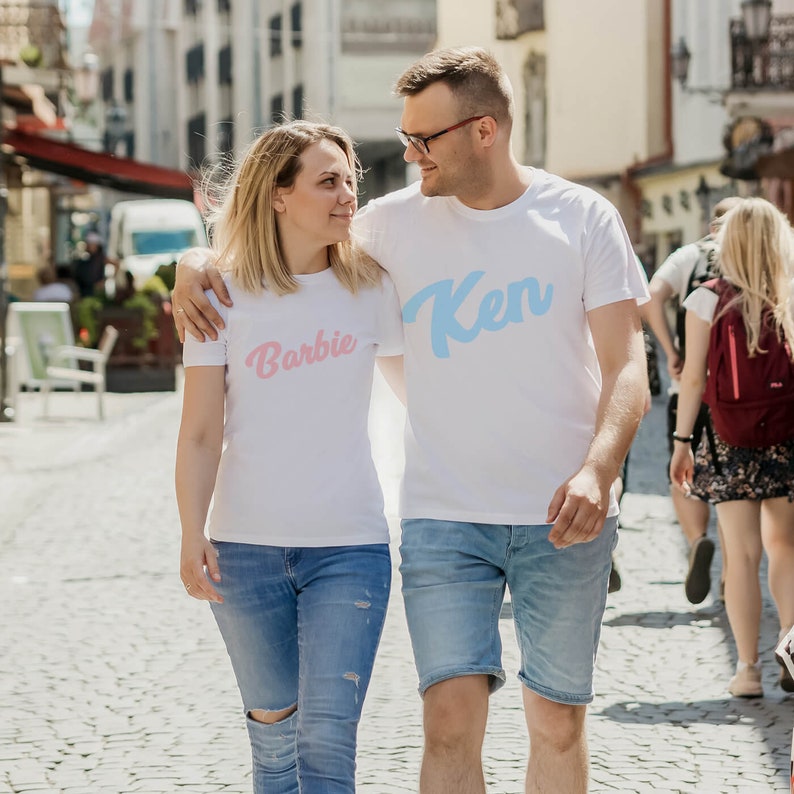 Barbie & Ken Shirts For Couple Matching Couple T-shirts | Etsy