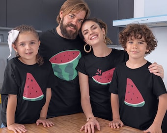 Watermelon Family Shirts - Slices Matching Family Shirt - Family Set T-shirt - Family Shirts - Family Matching Gift