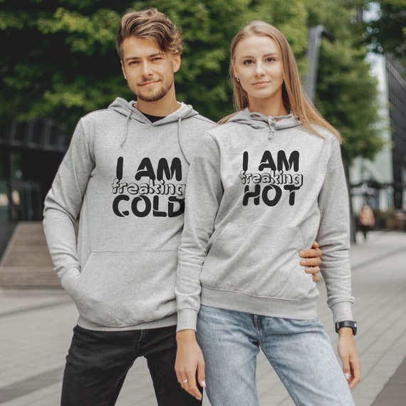 Couple Gift Hoodies Freaking Hot Hoodie Funny Couple Sweatshirt Matching  Couple Outfit Couple Sweaters Made by VIVAMAKE 