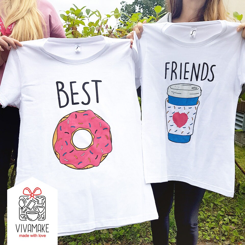 Donut Coffee Bff Shirts Best Friends Matching Shirts | Etsy