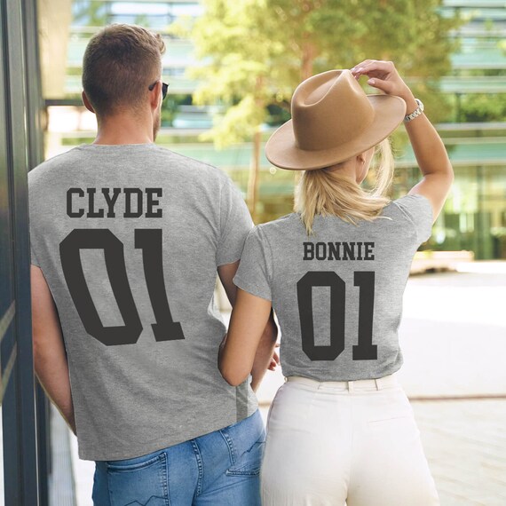 Bonnie and Clyde Shirts for Couple Matching Couple Tshirts