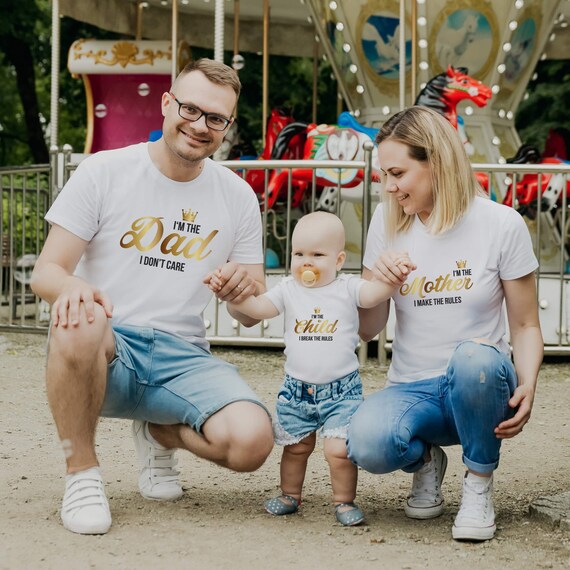 Family Shirts Dad Mom Child Matching 