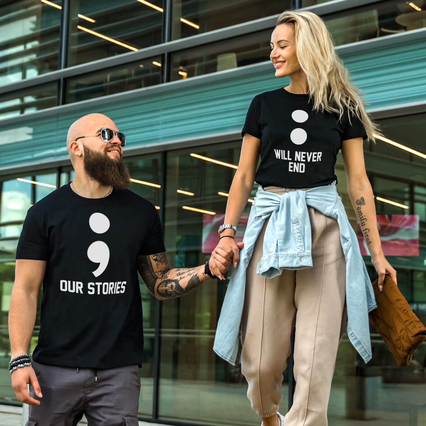 Discover T-Shirt Couple Drôle Pour Elle Et Lui T-Shirts Familiaux Assortis