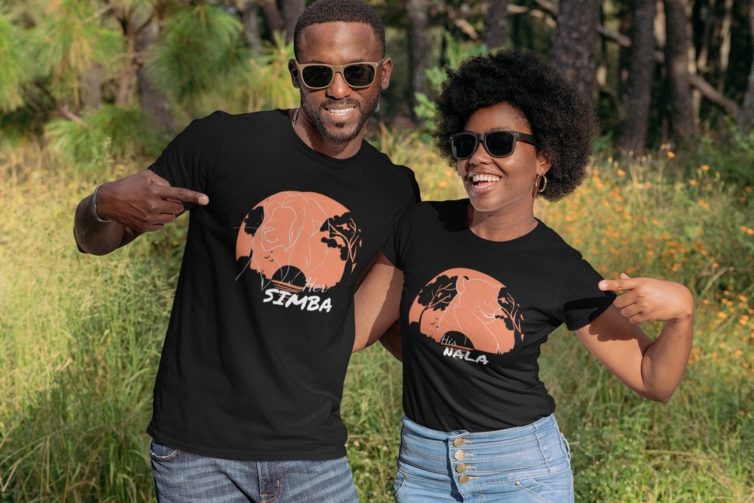 Simba & Nala Couples Shirts Disney Tshirt Lioness Matching - Etsy