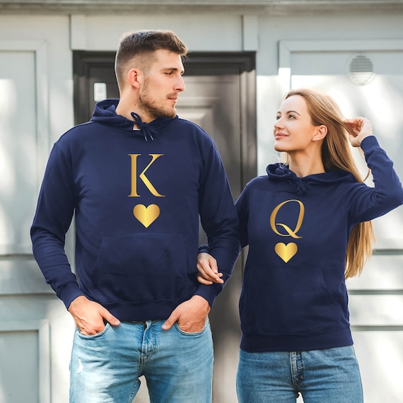 King Queen King Queen Hoodies Set of King & Queen Pärchen 