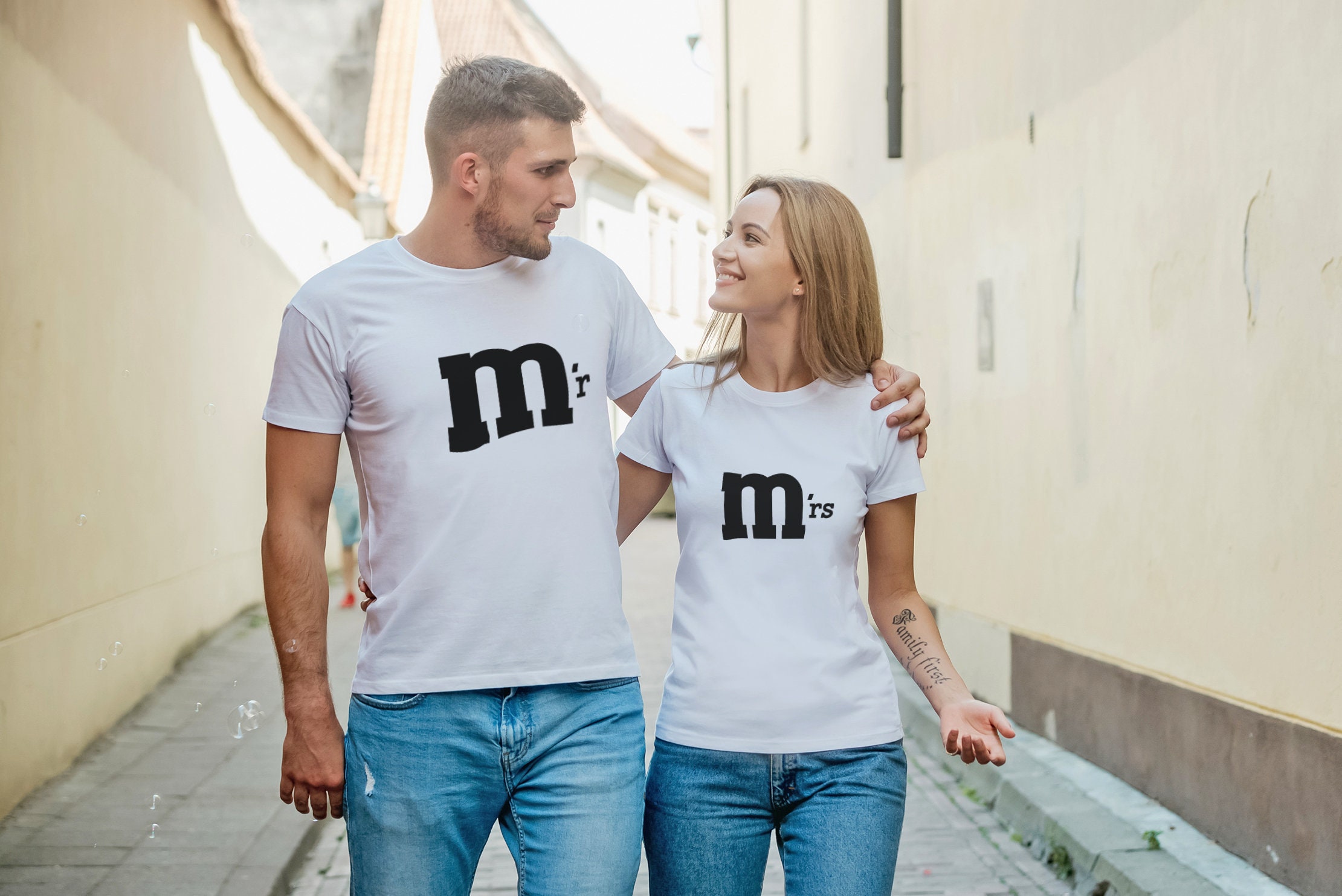 Discover Cadeau De couples, Cadeau De Mariage T-Shirt Couple Drôle Pour Elle Et Lui T-Shirts Familiaux Assortis