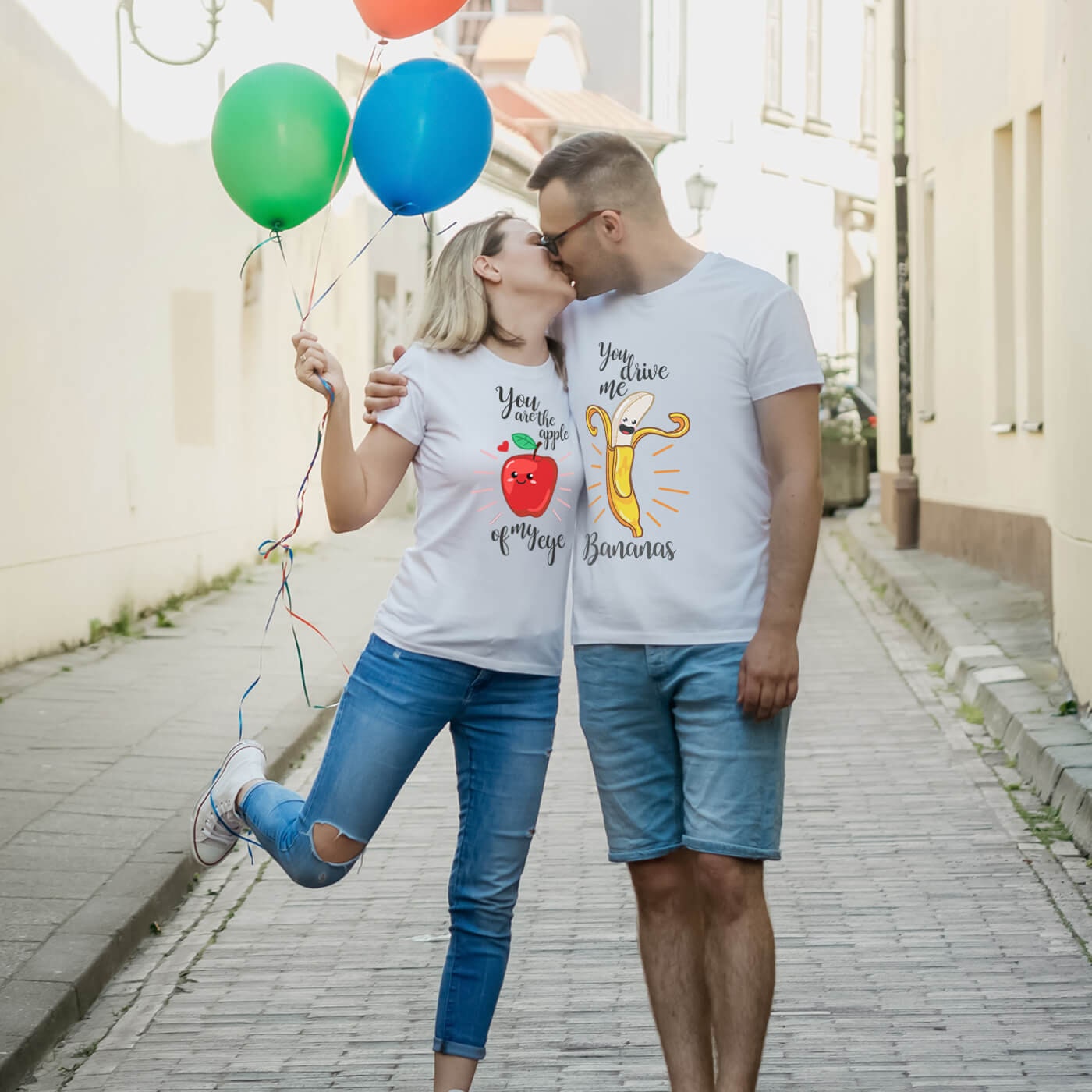 Discover Banane Et Pomme T-Shirt Couple Drôle Pour Elle Et Lui T-Shirts Familiaux Assortis