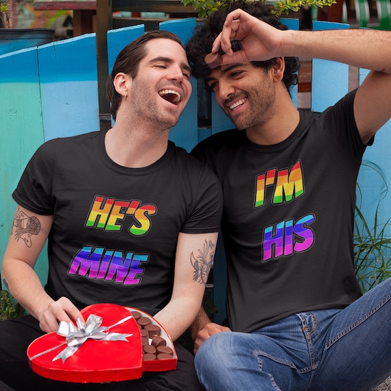 Gay Couple Shirts Disney Gay T shirts Gay Pride Shirts He is Mine Gay Shirt LGBT Shirts His and His Shirts Etsy Canada