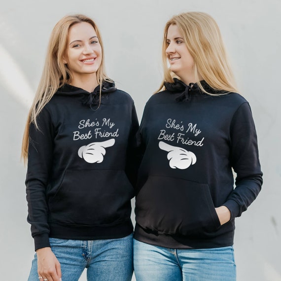 Best Friend Hoodies BFF Hoodie Bestie Sweatshirt Best - Etsy