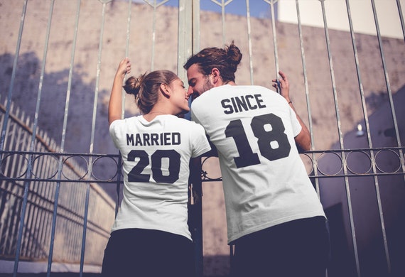 Just Married Shirts Together Since Shirts Couple Shirts