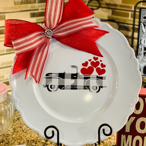 Conversation Hearts Charger Plate Gifts for Her Etsy