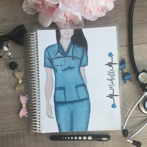 Nurse Planner cover for your Erin Condren Planner, Happy Planner, Recollections Planner, Plum Planner cover, planner dashboard, RN planner
