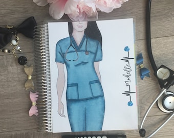 Nurse Planner cover for your Erin Condren Planner, Happy Planner, Recollections Planner, Plum Planner cover, planner dashboard, RN planner