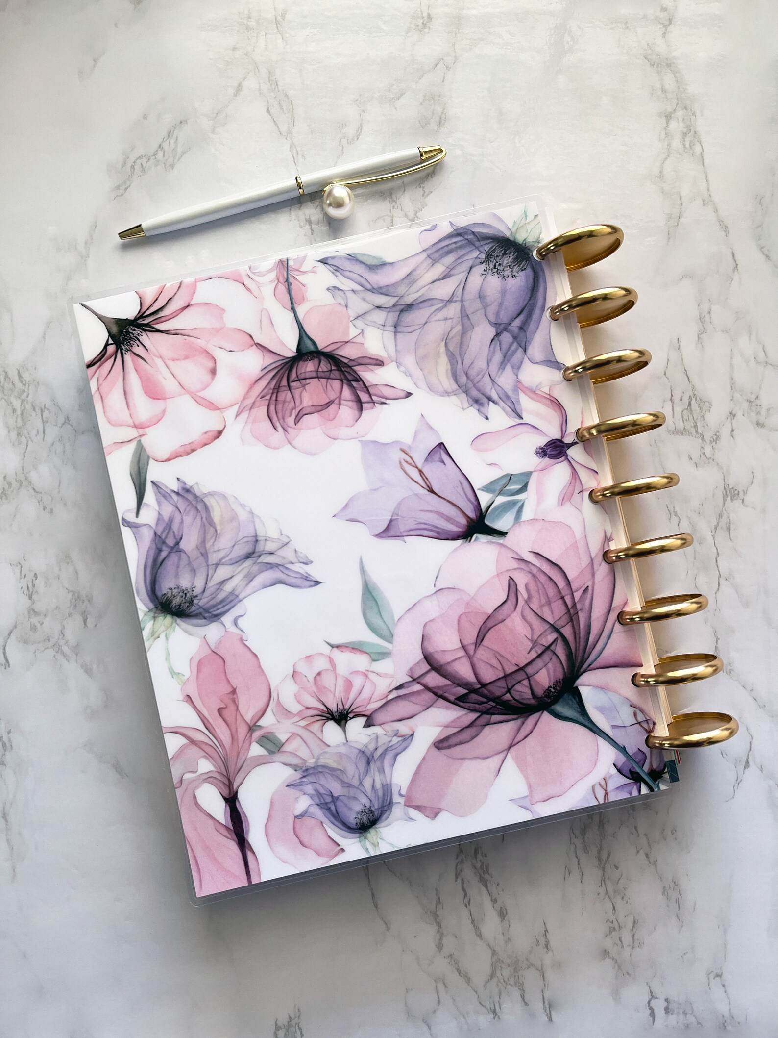Floral Planner Cover for Your Erin Condren Planner, Happy Planner ...