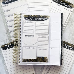 PLANNER DASHBOARD, printed & laminated, animal print planner dashboard insert for use with Erin Condren Planner, Happy Planner, Plum Planner