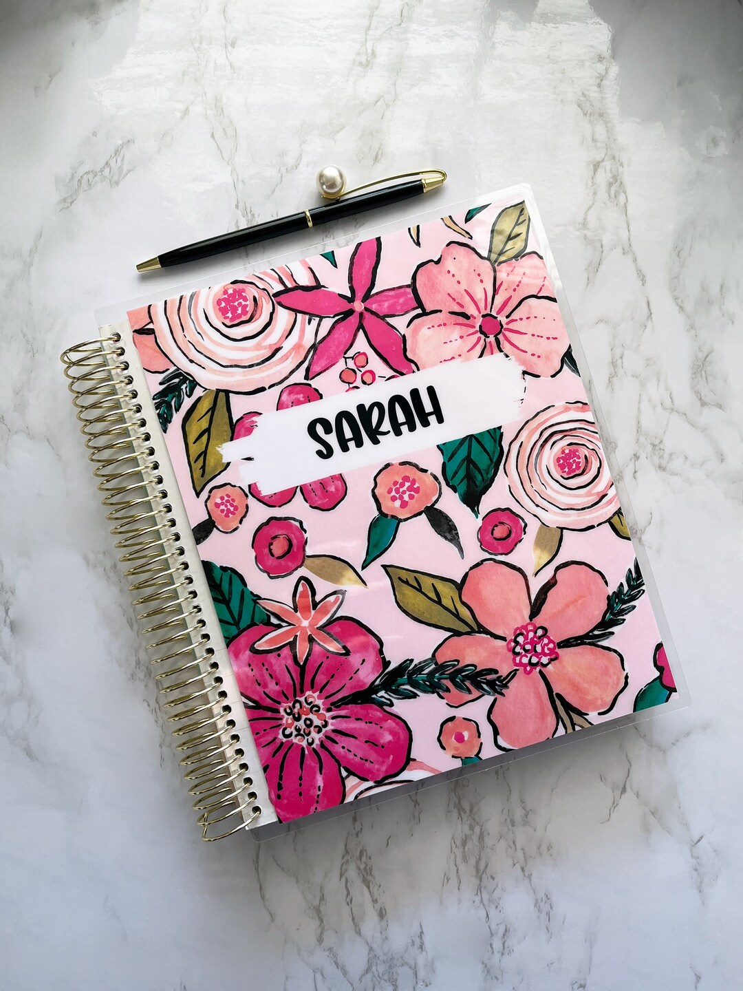 Floral Planner Cover for Your Erin Condren Planner, Happy Planner ...