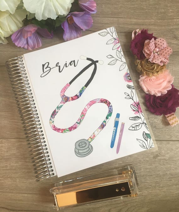 Nurse Planner cover for your Erin Condren Planner, Happy Planner, Plum Planner cover, planner dashboard, nursing student planner cover
