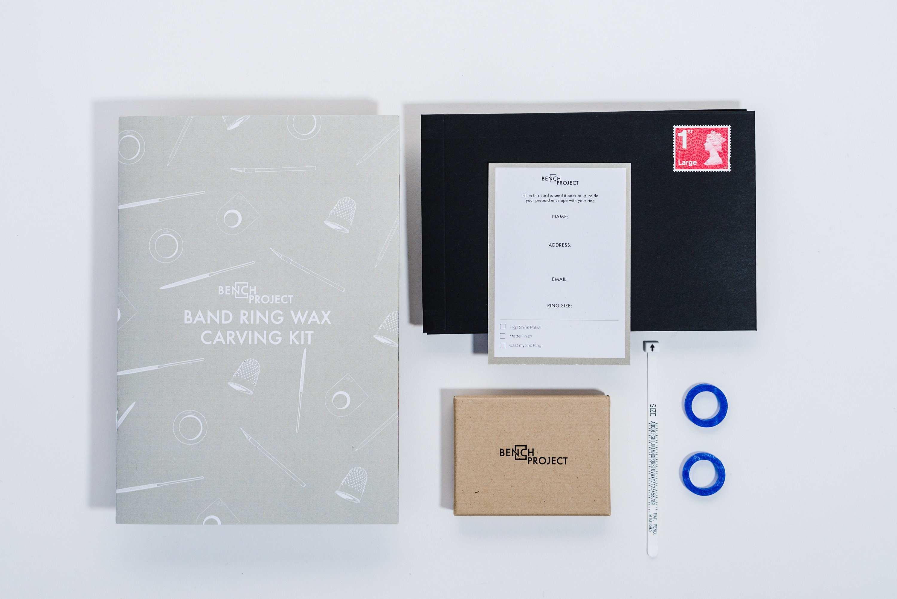 Refill silver band ring making kit Wax carving ring craft Etsy