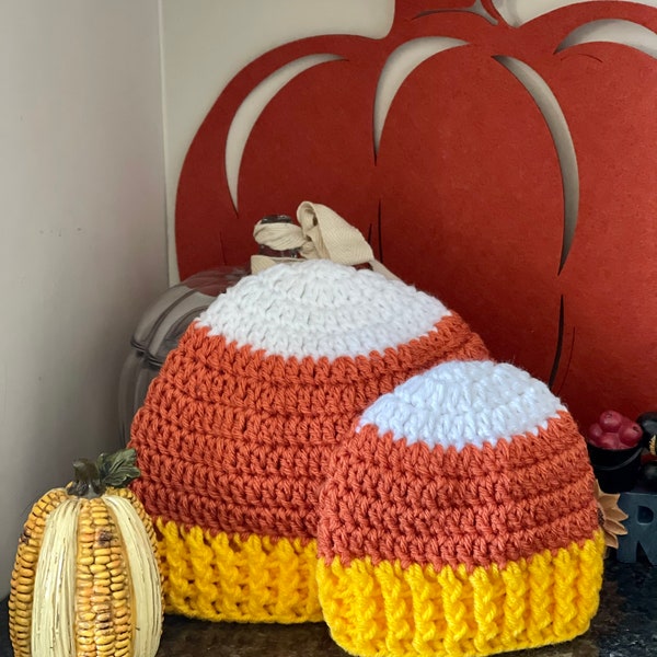 Candy Corn Hat | fall | thanksgiving | trick or treat | candy | Halloween | autumn | kids hat | Crochet Hat