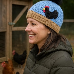 Chicken Hat | Winter Hat | Farm | Crochet Chicken Hat | Chicken Crochet | Poulet