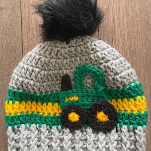 Tractor Hat farm country living winter style John Deere Massey Ferguson New Holland Case tractor gift for boy winter toque image 11