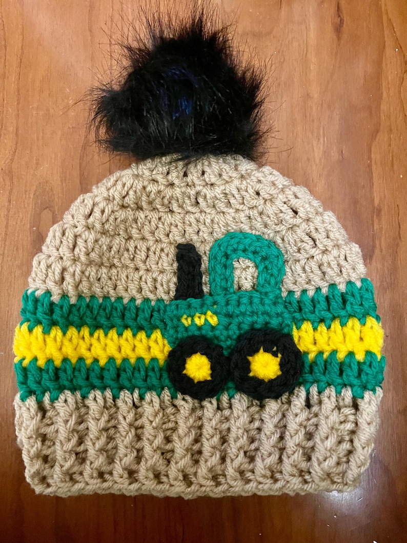 Tractor Hat farm country living winter style John Deere Massey Ferguson New Holland Case tractor gift for boy winter toque image 12