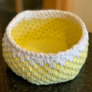 Cotton Basket | stylish storage | minimize clutter | cotton ribbon basket | tshirt yarn | home decor